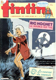 Couverture de Nouveau Tintin 444 en France et du numéro 11/84 en Belgique
