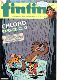 Couverture de Nouveau Tintin 474 en France et du numéro 41/84 en Belgique
