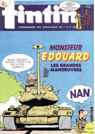 Couverture de Nouveau Tintin 489 en France et du numéro 04/85 en Belgique
