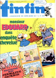 Couverture de Nouveau Tintin 523 en France et du numéro 38/85 en Belgique
