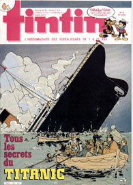 Couverture de Nouveau Tintin 533 en France et du numro 48/85 en Belgique
