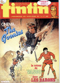 Couverture de Nouveau Tintin 534 en France et du numéro 49/85 en Belgique
