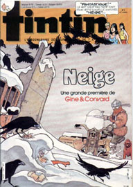 Couverture de Nouveau Tintin 540 en France et du numro 03/86 en Belgique
