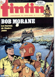 Couverture de Nouveau Tintin 549 en France et du numéro 12/86 en Belgique
