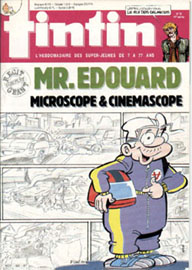 Couverture de Nouveau Tintin 550 en France et du numéro 13/86 en Belgique
