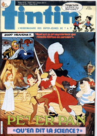 Couverture de Nouveau Tintin 552 en France et du numro 15/86 en Belgique
