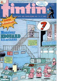 Couverture de Nouveau Tintin 560 en France et du numéro 23/86 en Belgique
