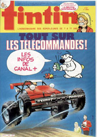Couverture de Nouveau Tintin 562 en France et du numro 25/86 en Belgique
