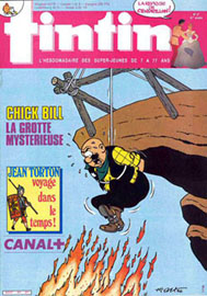 Couverture de Nouveau Tintin 564 en France et du numéro 27/86 en Belgique
