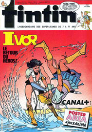 Couverture de Nouveau Tintin 567 en France et du numro 30/86 en Belgique
