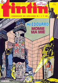 Couverture de Nouveau Tintin 569 en France et du numéro 32/86 en Belgique
