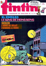 Couverture de Nouveau Tintin 583 en France et du numéro 46/86 en Belgique
