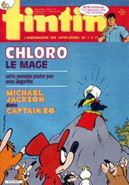 Couverture de Nouveau Tintin 595 en France et du numéro 06/87 en Belgique
