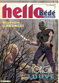 Couverture de Hello Bédé 35 en France et du numéro 21/90 en Belgique
