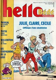 Couverture de Hello Bédé 82 en France et du numéro 16/91 en Belgique
