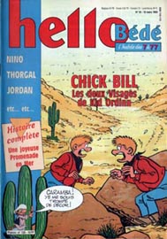 Couverture de Hello Bédé 129 en France et du numéro 10/92 en Belgique
