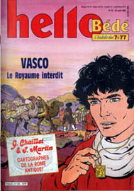 Couverture de Hello Bédé 153 en France et du numéro 34/92 en Belgique
