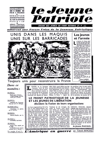 Couverture du numero Jeune Patriote 10