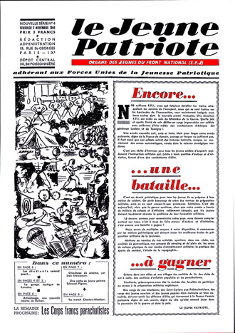 Couverture du numero Jeune Patriote 4