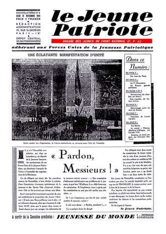 Couverture du numero Jeune Patriote 6